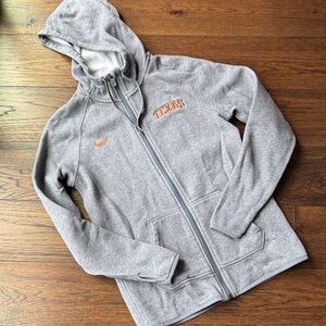 Nike Heather Gray Texas Zip-Up Hoodie